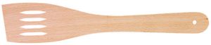 Medinė ažūrinė mentelė 30 cm x 5,5 cm – patogi ir natūrali virtuvės priemonė
