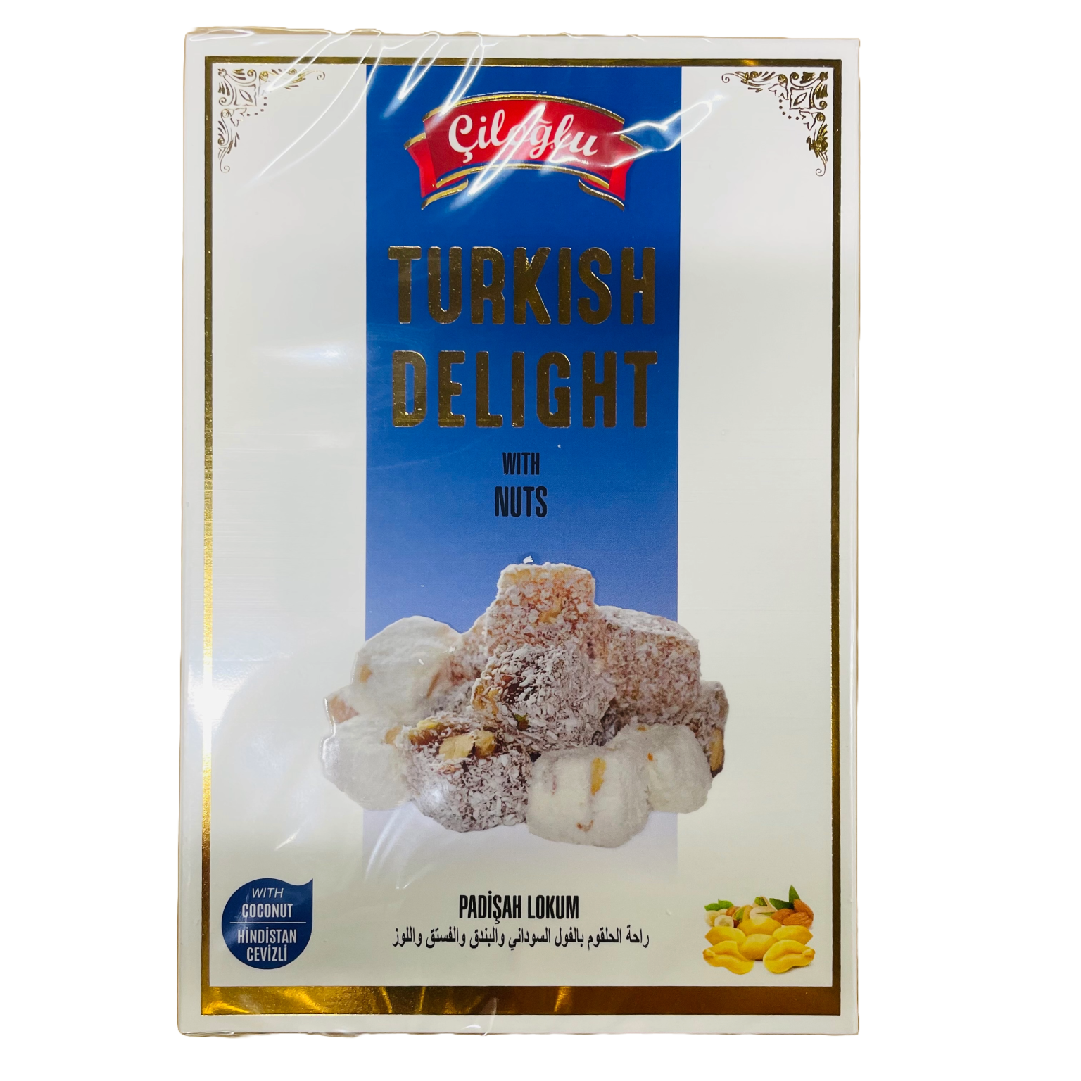 Lokumi ar dažādiem riekstiem un kokosriekstu skaidiņām. CILOGLU PADISAH, 200 g - Image 1