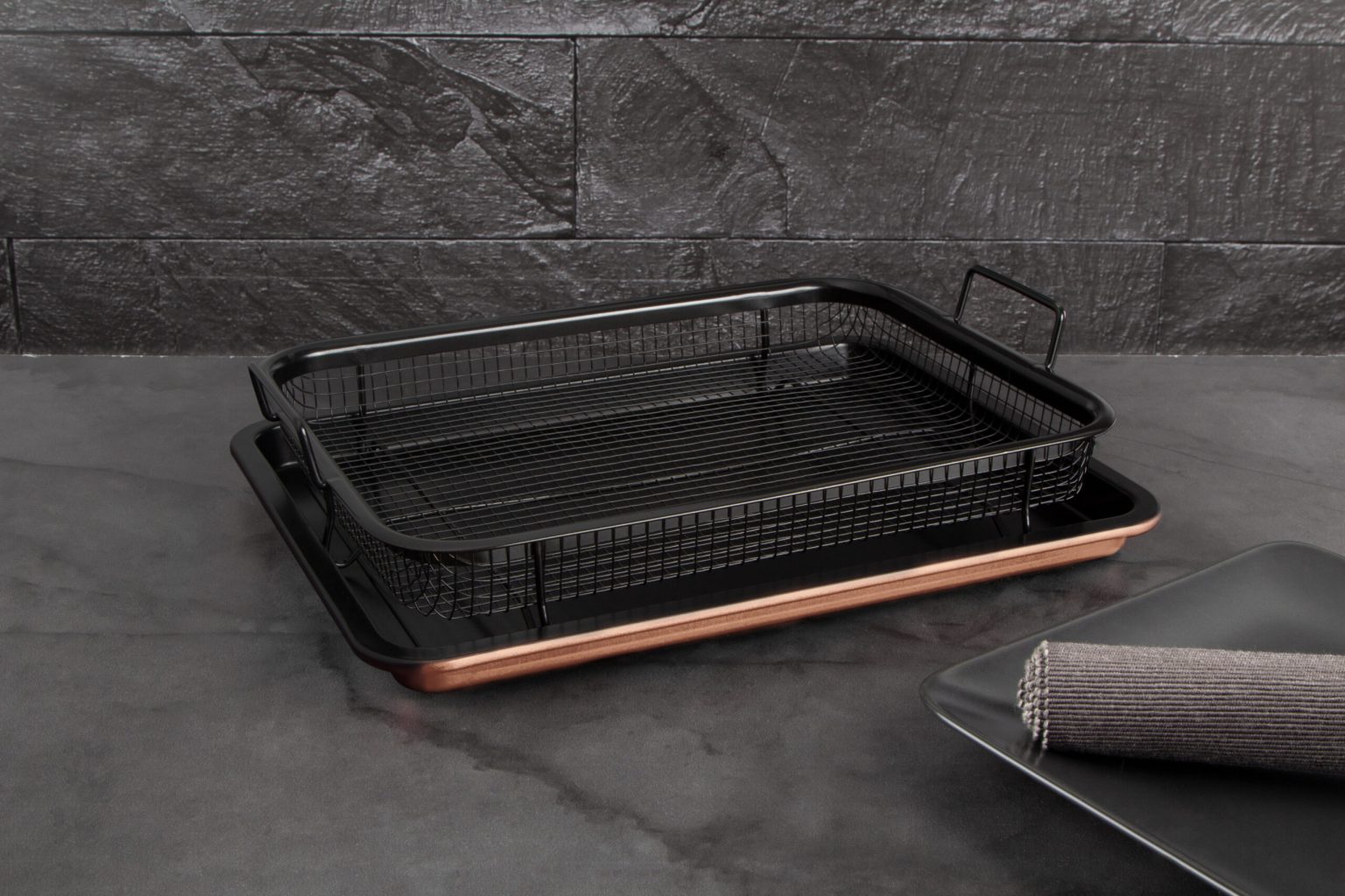 Berlinger Haus BH‑7856 Rose Gold kepimo skarda su krepšeliu