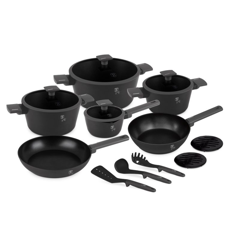 Berlinger Haus BH8141 Anthracite 15-dalių virimo įrankių komplektas