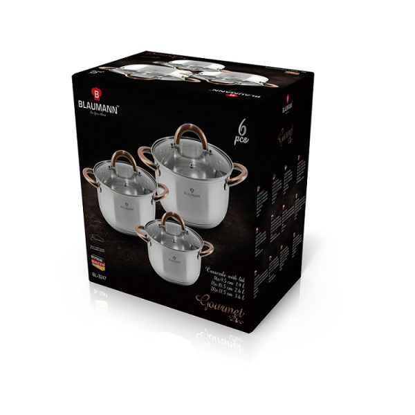 Blaumann BL/3247 6-dalių Gourmet Puodų Komplektas