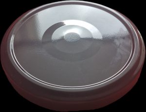 Juodas metalinis užsukamas dangtelis 70 mm | Tinka autoklavams