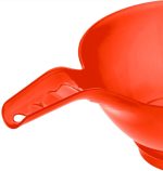 Universāls plastmasas piltuve ar platu kakliņu burkām, Ø 14 cm (sarkana) - Image 4