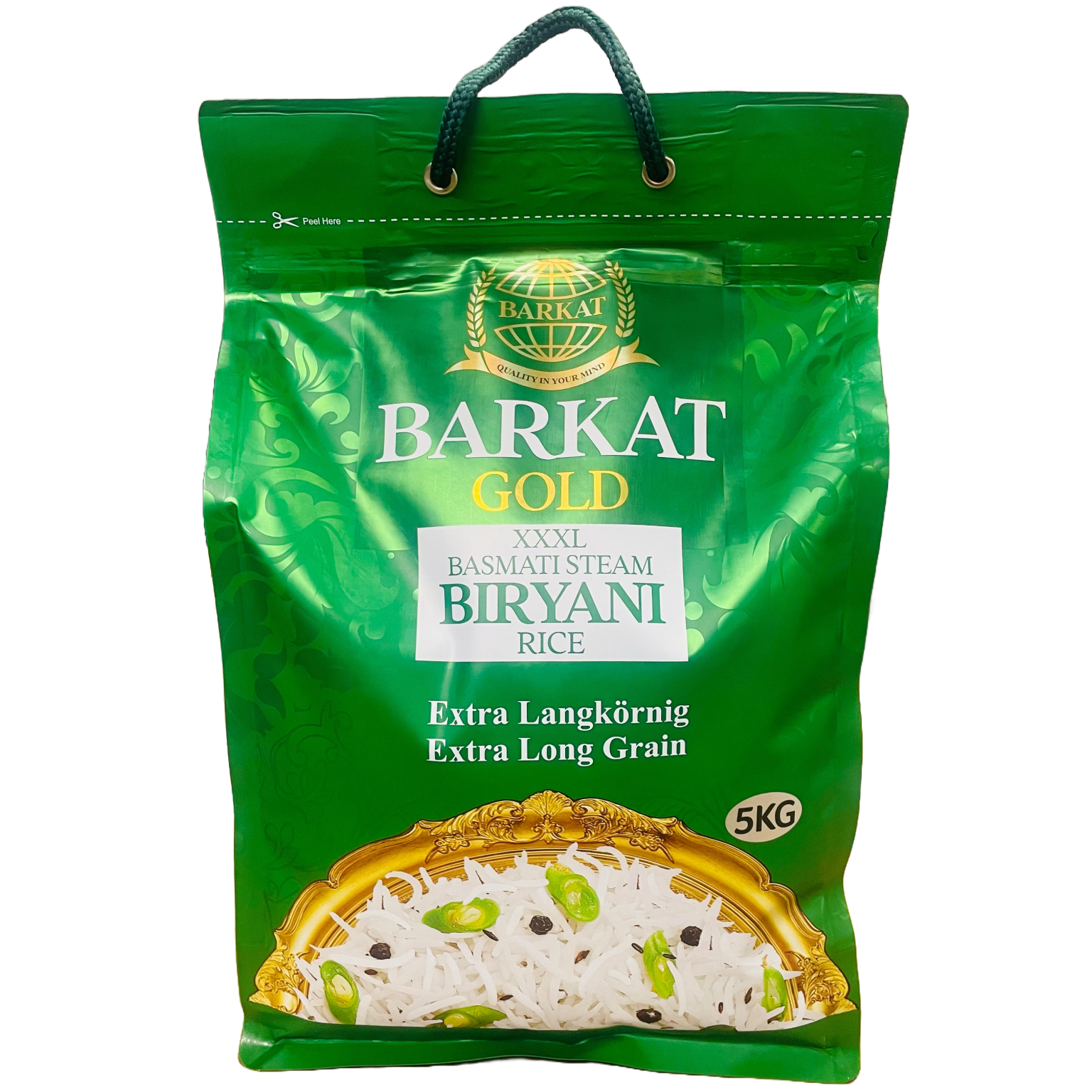 BASMATI rīsi BARKAT GOLD XXXL Sella 1121, 5 kg - Image 1