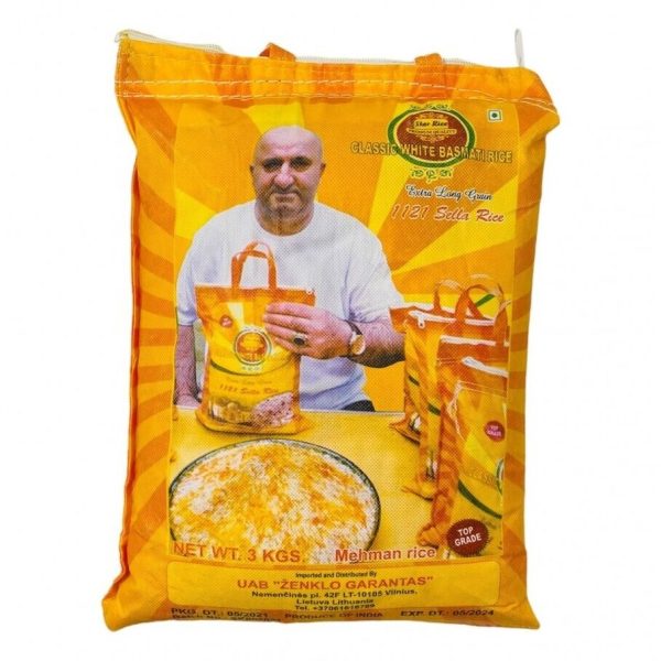 Ilgagrūdžiai BASMATI rīsi STAR RICE PREMIUM 1121, 3 kg