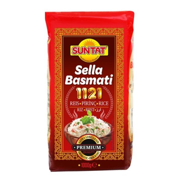 Ilggrudie BASMATI rīsi SUNTAT SELLA PREMIUM 1121, 1 kg