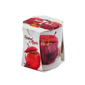Smaržīgā svece stikla traukā Verona Baked Apple