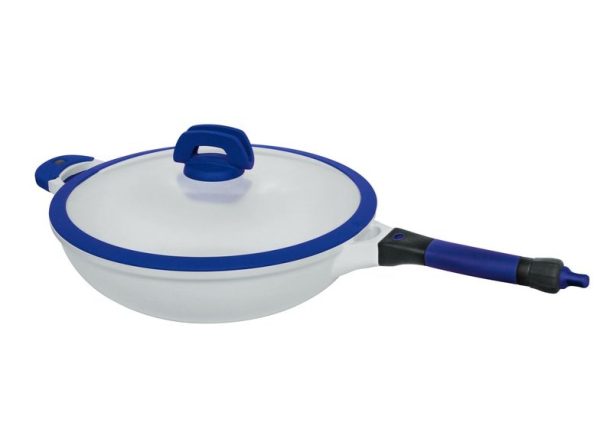 Gipfel WOK Keptuvė SMART 32 cm su Dangčiu ir Nuimama Rankena