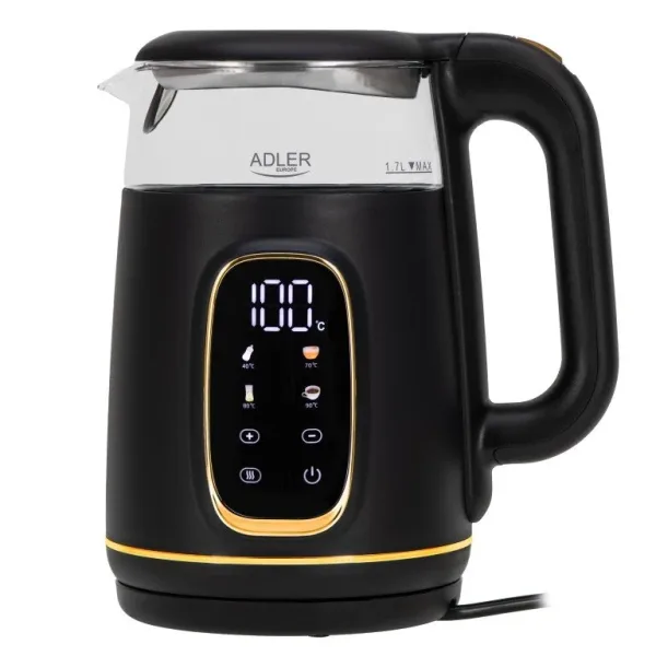 Adler Elektrinis virdulys AD 1305 BG | 1.7 L, Su temperatūros valdymu