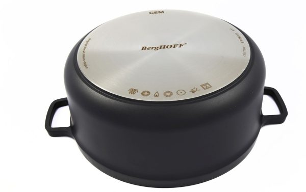 BergHOFF Katls GEM 28 cm | 7,3 L, Ar noņemamu rokturi, Piemērots cepeškrāsnij