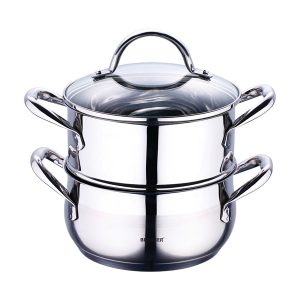 Bergner Tvaika katls GOURMET 18 cm | 3 daļas, Nerūsējošais tērauds
