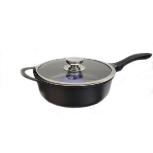 Gipfel WOK panna RICHMOND 24 cm ar vāku un titāna pārklājumu