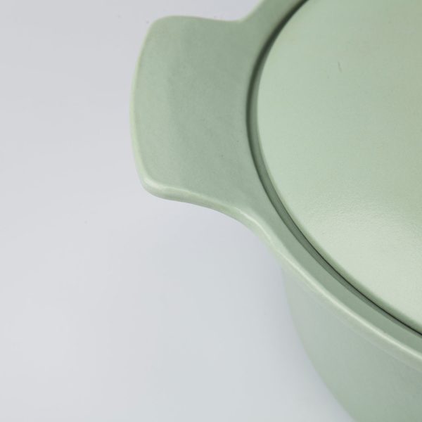 BergHOFF Čuguna katls RON 24 cm | 4,2 L, Melns, Ar koka rokturi