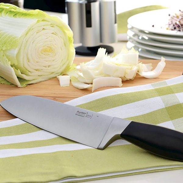 BergHOFF Santoku nazis MOON 18 cm | Cieta tērauda asmens, Ar iedobēm