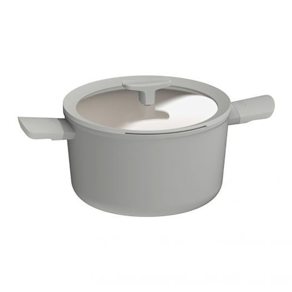 BergHOFF Katls LEO Balance 24 cm | 4.4 L, CeraGreen pārklājums, Viedais vāks