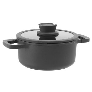 BergHOFF Katls LEO-STONE 20 cm | 2.7 L, Liets alumīnijs, Ar silikona rokturiem