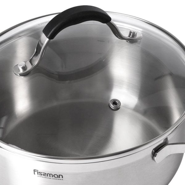 Fissman Katls MAGNIFICA 20 cm | 3 L, Nerūsējošais tērauds, Ar silikona rokturiem