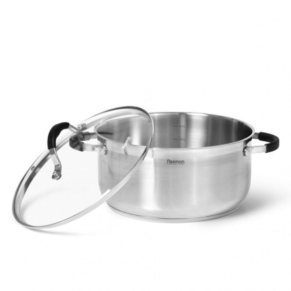 Fissman Katls MAGNIFICA 24 cm | 5.2 L, Nerūsējošais tērauds, Ar silikona rokturiem
