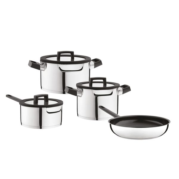 BergHOFF Katlu un pannu komplekts Uqonic Downdraft | 7 daļas, integrētiem tvaika nosūcējiem
