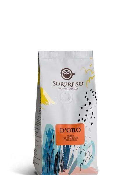 SORPRESO D'ORO Kafijas pupiņas | 250 g, 100% Arabica, Papua Jaungvineja