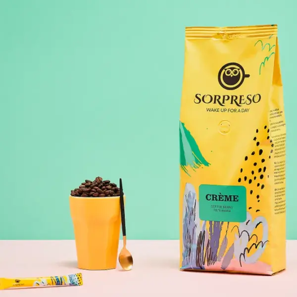 SORPRESO CREME Kafijas pupiņas | 1 kg, 100% Arabica