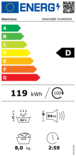 Electrolux GentleCare 600 veļas žāvētājs | 8 kg, A++, Ar siltumsūkni - Image 2