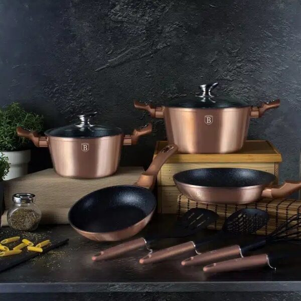 10 Dalių Virtuvės Reikmenų Rinkinys Berlinger Haus BH/6142 Rose Gold Kolekcija