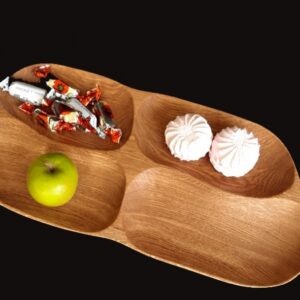 Medinis serviravimo padėklas 45x21 cm – natūralus, elegantiškas ir funkcionalus