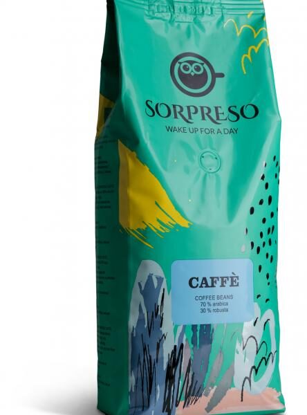SORPRESO CAFFE Kafijas pupiņas | 1 kg, 70% Arabica / 30% Robusta