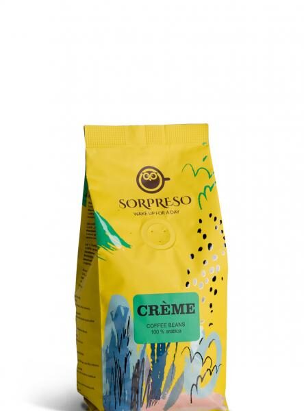 SORPRESO CREME Kafijas pupiņas | 250 g, 100% Arabica