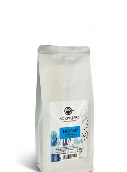 SORPRESO Brazīlija DECAF Bez kofeīna kafijas pupiņas | 250 g, Swiss Water® process