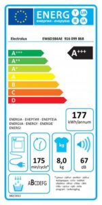 Electrolux GentleCare 600 veļas žāvētājs | 8 kg, A+++, Ar siltumsūkni - Image 4