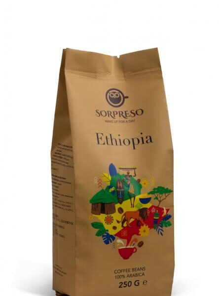 SORPRESO ETHIOPIA SIDAMO Kafijas pupiņas | 250 g, 100% Arabica