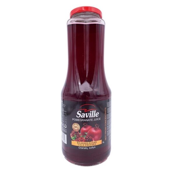 SAVILLE 100% Granātābolu sula | 1 L, Bez pievienota cukura