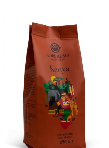 Pārsteidzošas Kenijas AA Plus kafijas pupiņas | 250 g, 100% Arabica