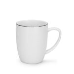 Fissman porcelāna krūze Platinum | 330 ml, ar sudraba krāsas apmali - Image 3