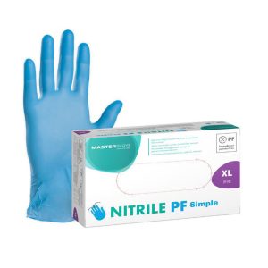 Vienreizlietojami nitrila cimdi Master Glove | XL izmērs, Zilas, 100 gab.