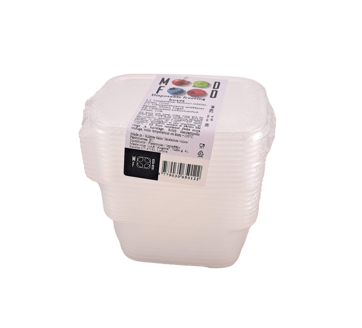 Vienreizējie trauciņi saldēšanai | 250ml, 10 gab. - Image 1