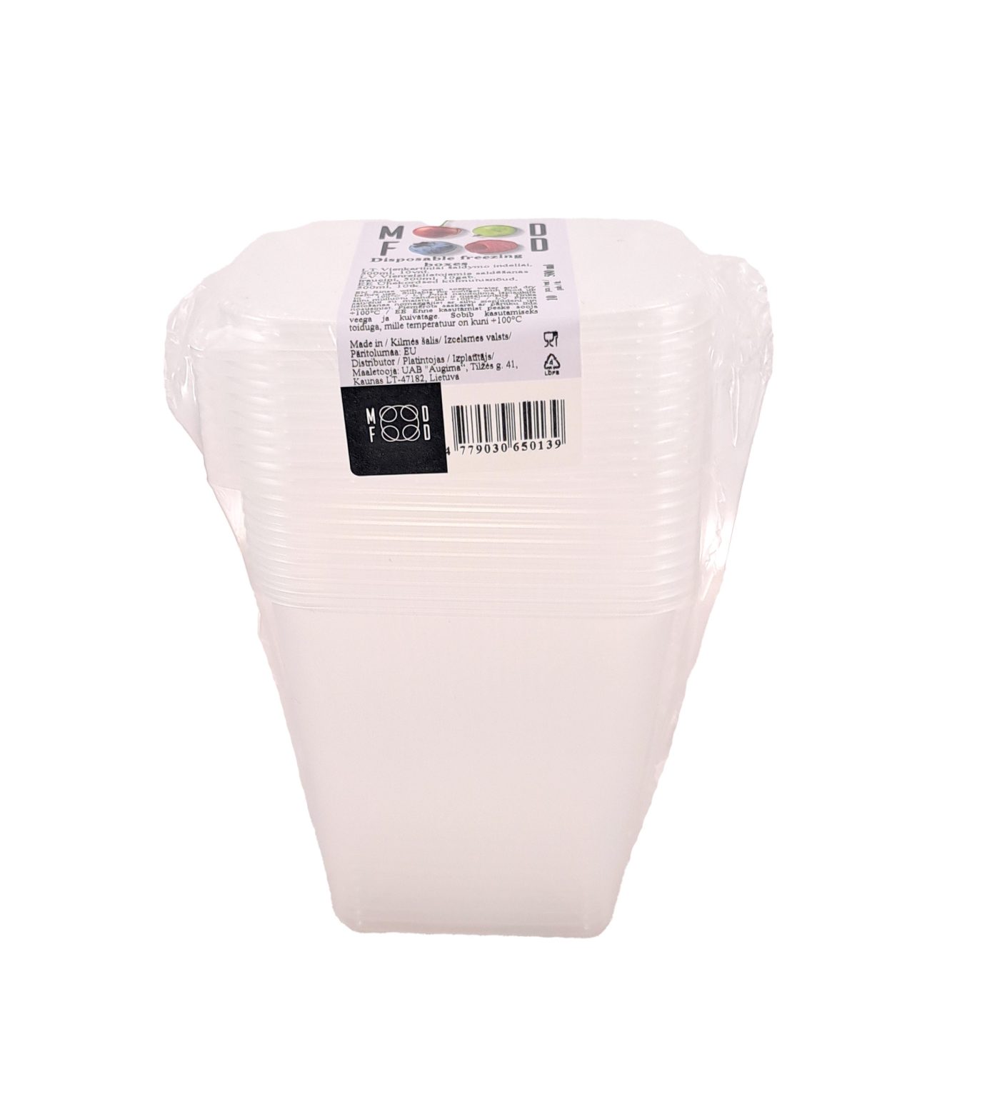 Vienreizējie trauciņi saldēšanai | 500ml, 10 gab. - Image 1