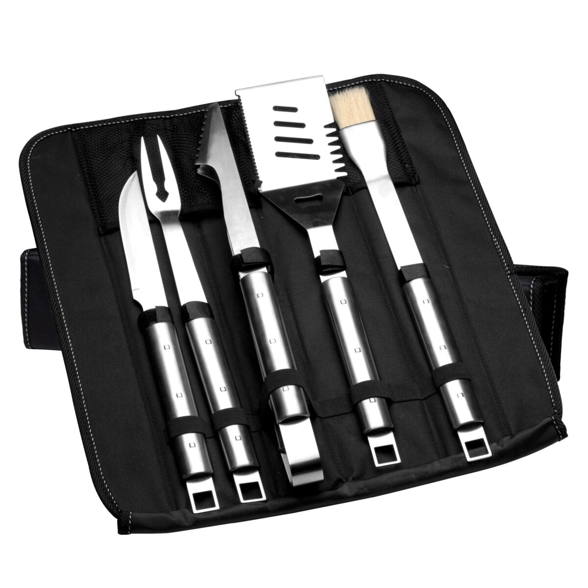 BergHOFF 6 daļu grila piederumu komplekts Cubo somā | Nerūsējošais tērauds - Image 1