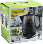 Maestro Keraminis elektrinis virdulys | 1.5 L, 1500 W, Juodos ir aukso spalvų