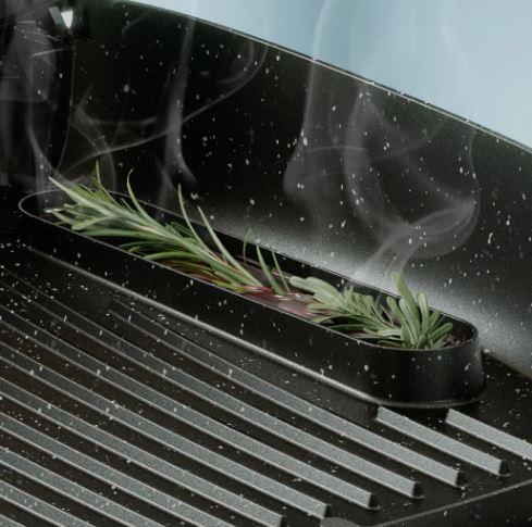 1550fadb-e3a3-4ed8-82ae-8ed3b916ffdc PHILIPS Elektrinis grilis HD6212/90 | 2400W, su Rūkymo funkcija, Non-stick