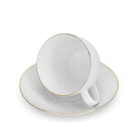 Fissman Porcelāna krūzīšu un apakštasīšu komplekts Floree | 2 pers., 270 ml - Image 3