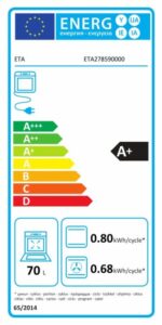ETA Elektriskā cepeškrāsns 278590000 | Soft Close, Tvaika funkcija (Steam), Activapor | Melna, A+ klase - Image 4