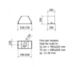 Iebūvējams Tvaika nosūcējs Baraldi Block Star Plus | 52 cm, DRYDROP, A Klase, Balts - Image 2