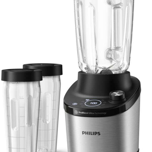 PHILIPS 7000 sērijas blenderis HR3760/10 | 1500W, 12 ātrumi, ProBlend Ultra, Stikla trauks