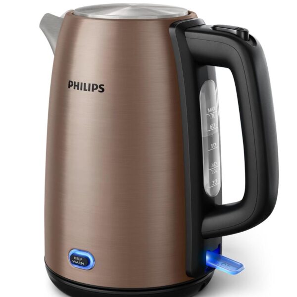 PHILIPS Tējkanna HD9355/92 | 1,7 L, 1900 W, Nerūsējošā tērauda korpuss, Bronzas krāsa