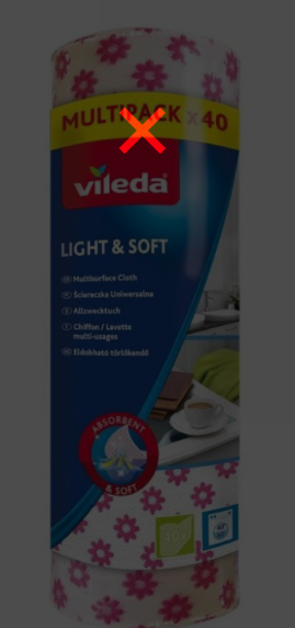 Universalios šluostės Vileda 40vnt