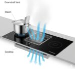 BergHOFF Puodų rinkinys Uqonic Downdraft | 6 dalys, Integruotiems gartraukiams