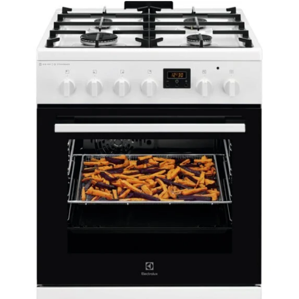 Dujinė Viryklė Electrolux | 50 cm, SteamBake, AirFry, Balta